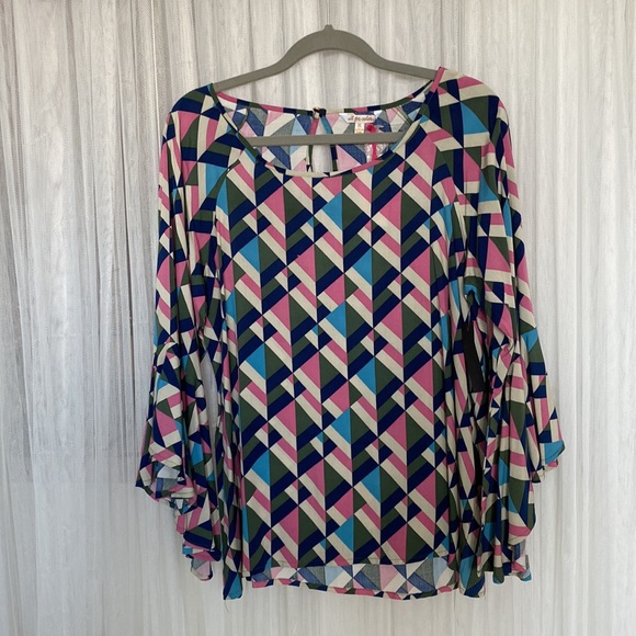 All for color Eva flare sleeves blouse - Picture 15 of 16